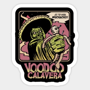 Voodoo Calavera Sticker